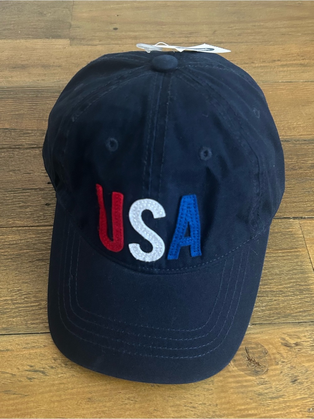 OLD NAVY USA Logo Navy Red white and blue Cap with adjustable strap NWT